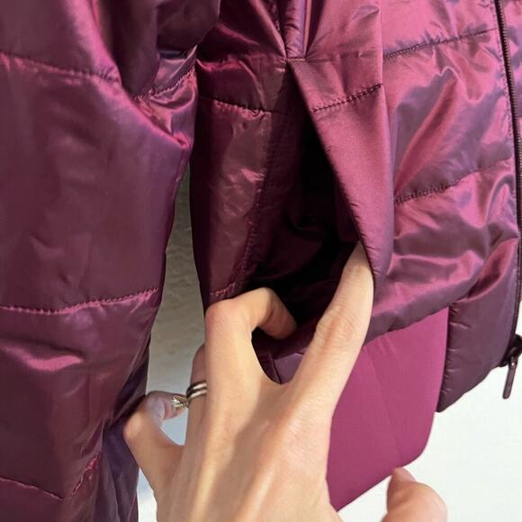 Lululemon Reversible Quilted Non Stop Bomber Jacket Purple 4 - Picture 5 of 11